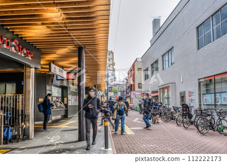 Urban landscape of Ota Ward, Tokyo, Nagahara Station 112222173