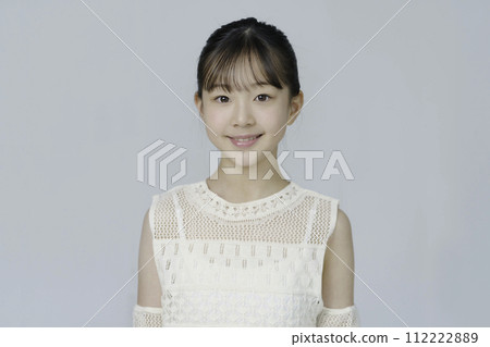 elementary school girl portrait 112222889