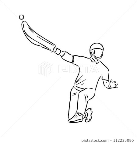 basque pelota vector line icon. playing basque pelota. sport pictogram illustration. basque pelota vector line icon. playing basque pelota. sport pictogram illustration. 112223090
