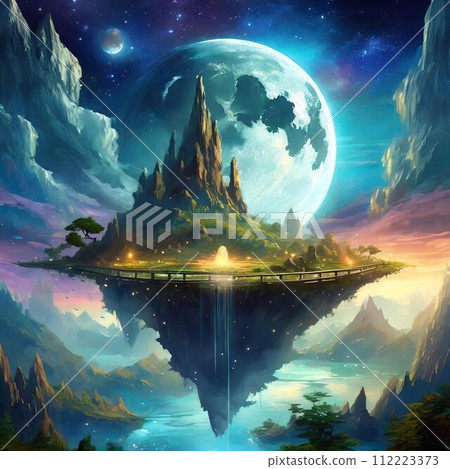 幻想星球的黎明[AI生成圖像] 112223373
