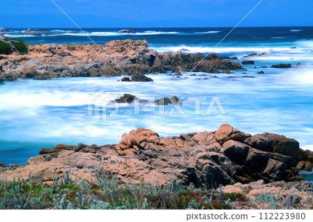 Time Lapse Surf Breaking Asilomar State Marine Reserve California 112223980