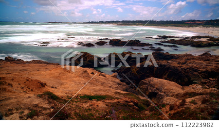 Time Lapse Surf Breaking Asilomar State Marine Reserve California Time Lapse Surf Breaking Asilomar State Marine Reserve California 112223982