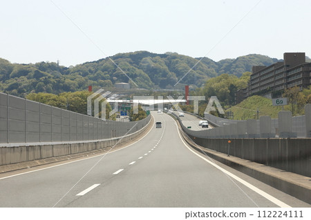 Evening scenery, Nagashima Spa Land and Isewan Coastal Road [Kuwana City, Mie Prefecture] 112224111