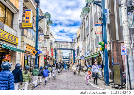 Urban landscape of Shinagawa-ku, Tokyo, Togoshi Ginza Station, Togoshi Ginza shopping street 112224240