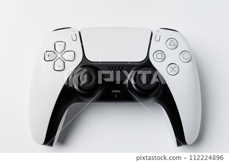 Game console controller white background white background Game console controller white background white background 112224896