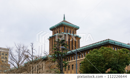 橫濱港未來的神奈川縣政府大樓，現代建築，皇冠風格 112226644