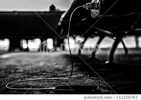 Selective focus on airport terminal phone charging outlet station Selective focus on airport terminal phone charging outlet station 112226701