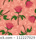 Seamless background, roses 112227029