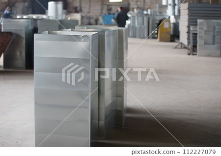 Factory shop for the manufacture of ventilation metal pipes 112227079