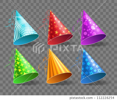 Party 3d hats on transparent background Party 3d hats on transparent background 112228254