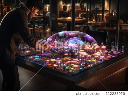 neon light showing cloud computing on tablet, Computer system resources and data storage, Cloud service technologies concept neon light showing cloud computing on tablet, Computer system resources and data storage, Cloud service technologies concept 112228950