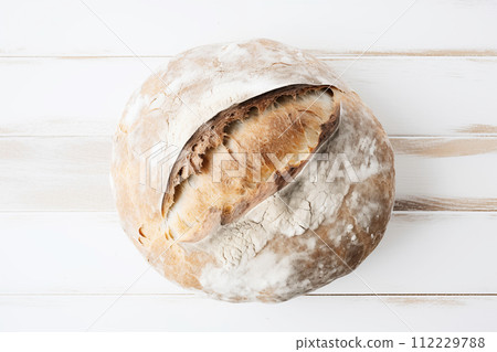 Artisan Sourdough Bread Loaf 112229788