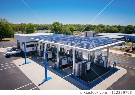 Solar-Powered Electric Charging Station 112229798