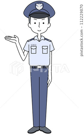 Information: Illustration of Air Self-Defense Force Sergeant (summer uniform, short sleeves) 112229870
