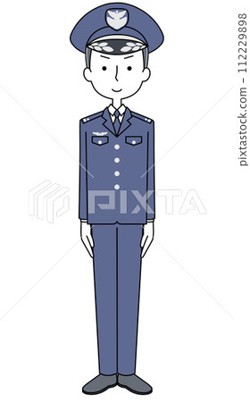 Illustration of Air Self-Defense Force executives (winter uniform) Illustration of Air Self-Defense Force executives (winter uniform) 112229898