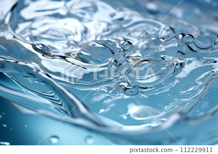 AI-generated content. Liquid hyaluronic acid gel texture. Aging, skin care concept AI-generated content. Liquid hyaluronic acid gel texture. Aging, skin care concept 112229911