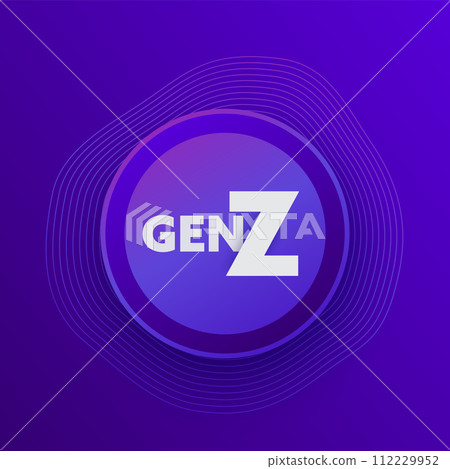 gen z vector design on blue gen z vector design on blue 112229952