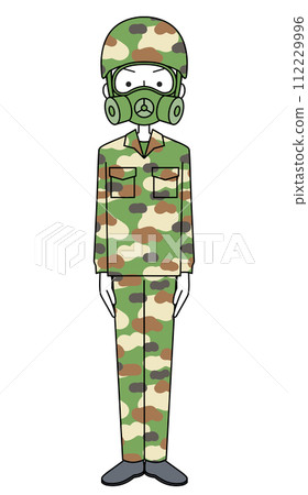 Ground Self-Defense Force camouflage uniform (protective mask) (male) 112229996