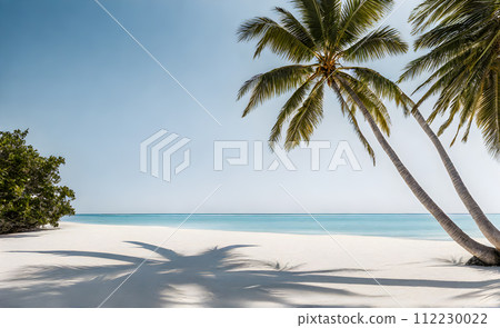 Tranquil Azure Ocean Beach Scene 112230022