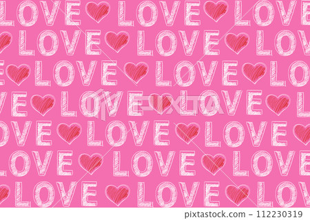 Love. Hand drawn illustration. 112230319