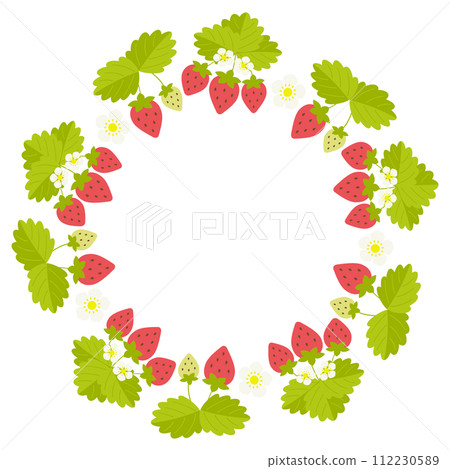 草莓圓框 草莓圓框 112230589