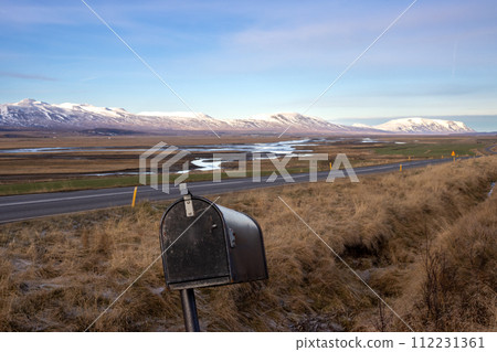Mailbox and an icelandic nature, Iceland Mailbox and an icelandic nature, Iceland 112231361