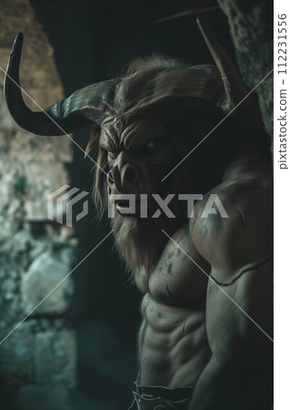 The Minotaur is in the dungeon. The Minotaur is in the dungeon. 112231556