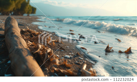Garbage that washes up on the beach. 112232024