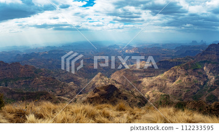 Semien or Simien Mountains National Park, Ethiopia wilderness landscape 112233595