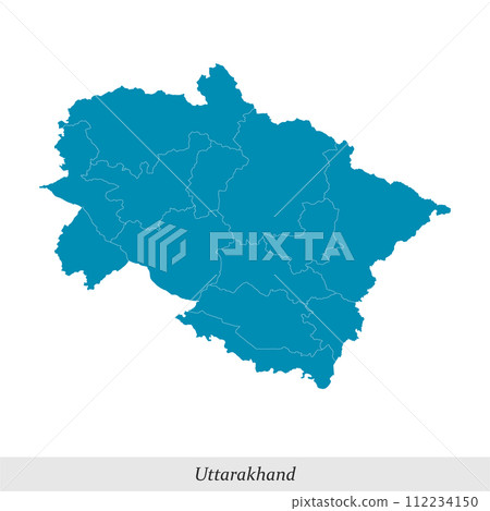map of Uttarakhand is a state of India with districts 112234150