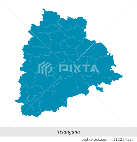 map of Telangana is a state of India with districts map of Telangana is a state of India with districts 112234153