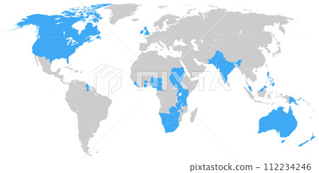 English language speaking countries on map of the world English language speaking countries on map of the world 112234246