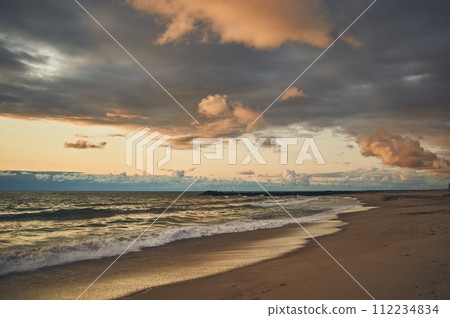 Evening at the danish coast Evening at the danish coast 112234834