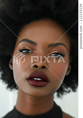 Portrait of a Woman With Red Lipstick 112235234