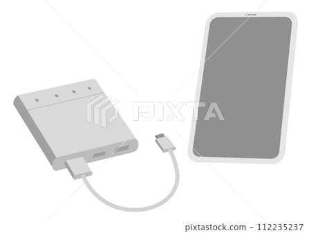 智慧型手機和充電器的插圖_4 智慧型手機和充電器的插圖_4 112235237