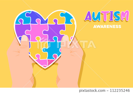 Autism Awareness Day illustration 112235246