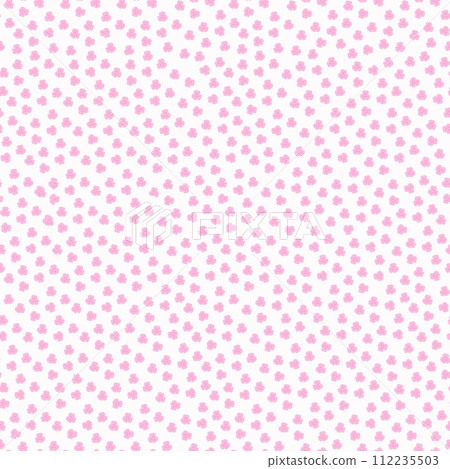 Seamless pattern of small red flowers on white background. Cute flowers, bright design for paper, cover, fabric Seamless pattern of small red flowers on white background. Cute flowers, bright design for paper, cover, fabric 112235503