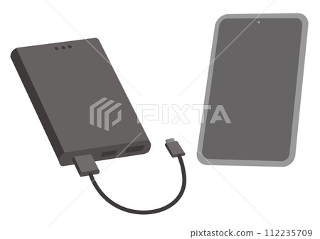 智慧型手機和充電器的插圖_5 112235709