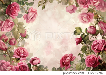 romantic wallpaper with roses, for congratulations 112235782