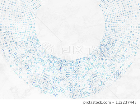Grunge minimal tech blue halftones dotted circles abstract background Grunge minimal tech blue halftones dotted circles abstract background 112237445