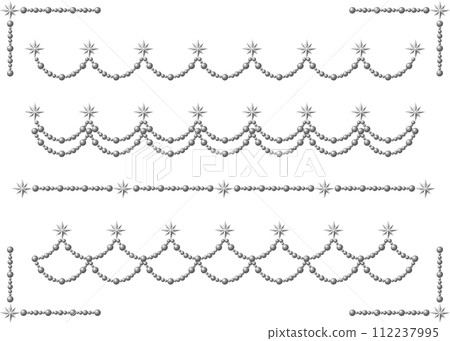 Pearl, octagonal star, line set 1-4 Pearl, octagonal star, line set 1-4 112237995