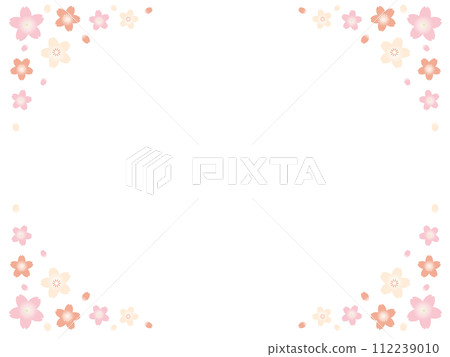 Cute cherry blossom simple frame Cute cherry blossom simple frame 112239010