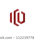 Various abstract polygons are not clear 112239778