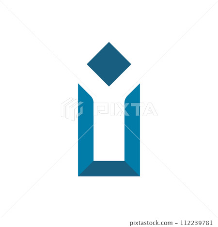 Art Abstract U logo Art Abstract U logo 112239781