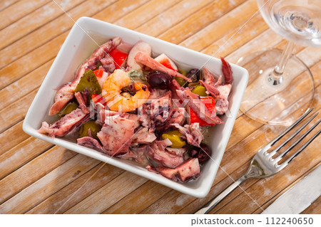 Salpicon seafood salad with shrimps Salpicon seafood salad with shrimps 112240650