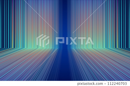 彩色延伸光纖線條空間網絡與科技場景背景 彩色延伸光纖線條空間網絡與科技場景背景 112240703