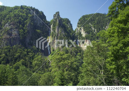 Sounkyo: Meteor Falls and Galaxy Falls from Sounkyodai Sounkyo: Meteor Falls and Galaxy Falls from Sounkyodai 112240704