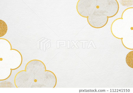 Japanese modern floral pattern Japanese paper_Flower illustration frame background Japanese modern floral pattern Japanese paper_Flower illustration frame background 112241550