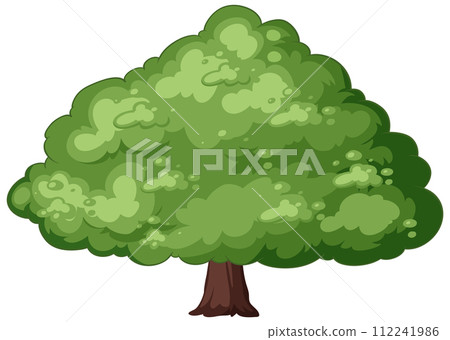 Lush Green Tree Vector Illustration Lush Green Tree Vector Illustration 112241986