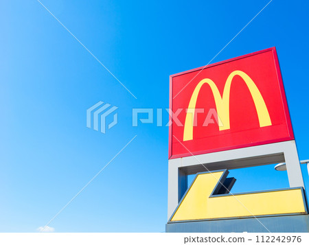 McDonald's drive-thru sign logo 112242976